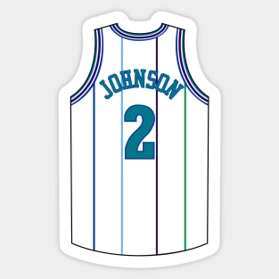 Larry Johnson Charlotte Jersey Qiangy Sticker